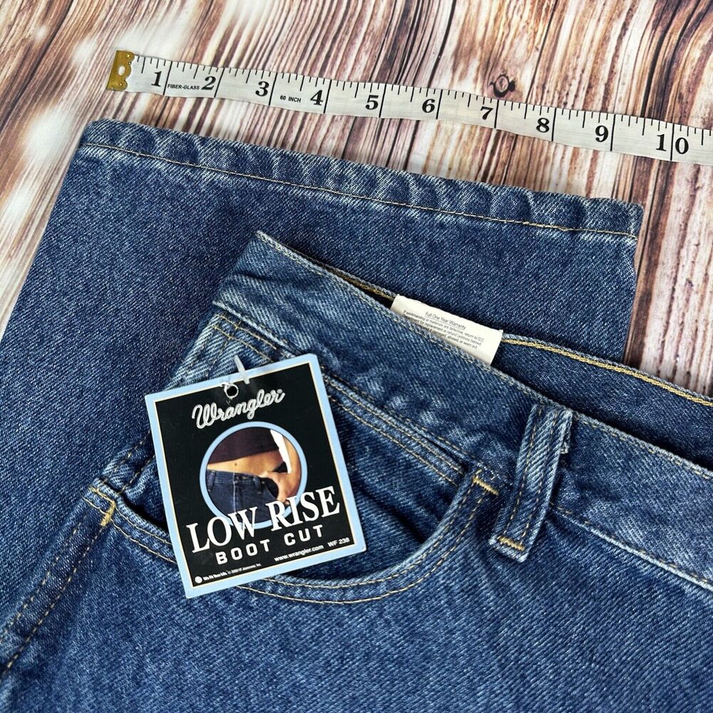 Vintage Wrangler COWBOY CUT Size 15 High Rise Jeans Denim Pants USA Made 35x32 - Picture 6 of 11